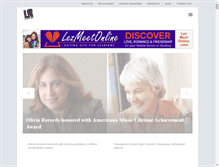Tablet Screenshot of lesbiannews.com